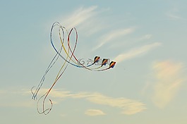 风风筝,蓝色的天空,空气