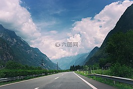 路,公路,欄桿