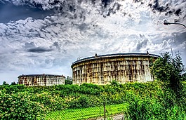 罐区,坦克,油