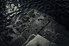 石頭,混凝土,水
