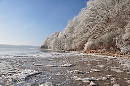冬天,水,霜