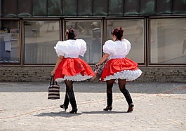 婦女,服裝,民歌