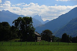 山,ossau,谷ossau