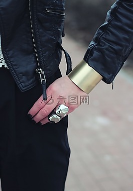 寬,手鐲,袖口