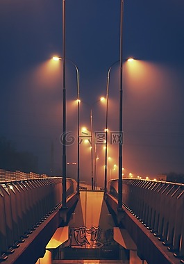 路燈,夜,天空
