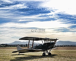 飛機(jī),螺旋槳,機(jī)場