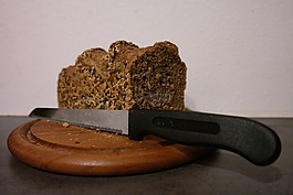 面包,全麥面包,吃