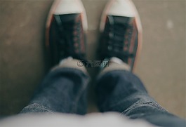 模糊,鞋,牛仔裤