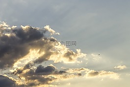 天空,風(fēng)箏,日落