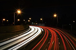 街,夜,燈