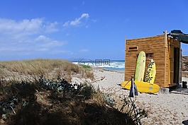海灘,沖浪板,夏季