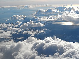 天空,查看,飛機