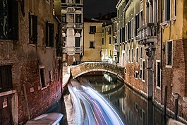 威尼斯,夜,夜間照片