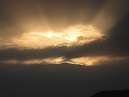 天空,晚上,sonnenunetrgang