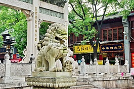 西安,雕像,獅子