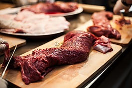 肉,烹飪,食品