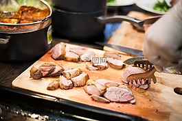 鸭,烹饪,厨房