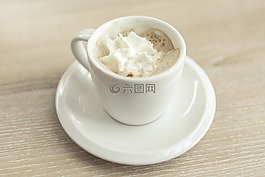 咖啡,濃咖啡,奶油