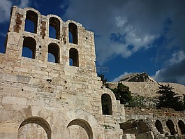 雅典,廢墟,dyonisos