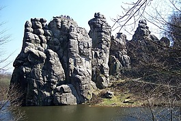 externsteine,ostwestfalen,岩