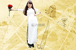 雙胞胎,女孩,女性