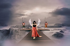 人,天使,安裝