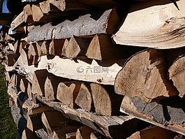木,holzstapel,柴