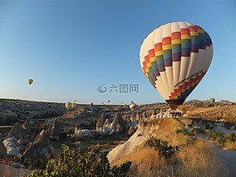 熱氣球,天空,交通