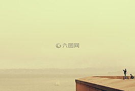 天空,太陽,水