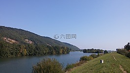多瑙河,河,天空