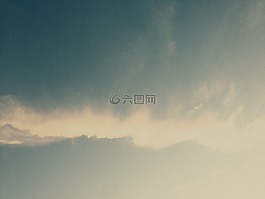 天空,云,藍色