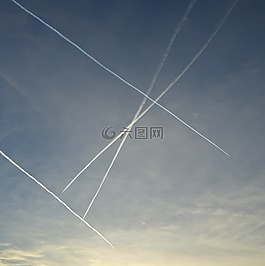 軌跡,飛機(jī),天空