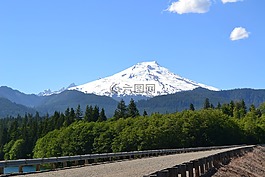 山,云,樹