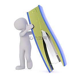 白人男性,3d模型,孤立