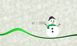 雪人,冬天,雪
