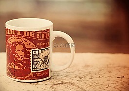 杯,咖啡,古巴
