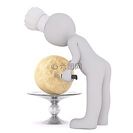 白人男性,3d模型,孤立