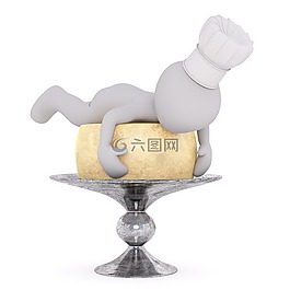白人男性,3d模型,孤立