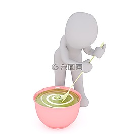 白人男性,3d模型,孤立