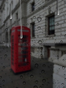 雨,伦敦,湿