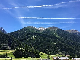 山,天空,高山