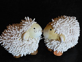羊,玩具熊,對(duì)