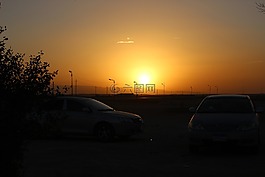 埃及,太陽,日落