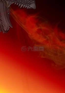 牙齒,龍,燃燒