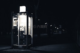 夜,電話,戶外