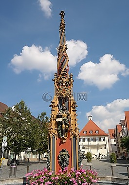 噴泉,廷錫蒂,stadtmitte
