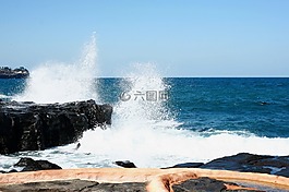 波,海,沿海