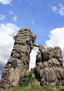 externsteine,巖,條頓堡森林