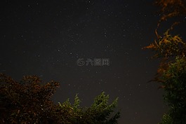 明星,夜晚的天空,長時間曝光