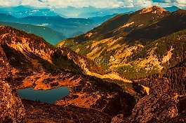 意大利,景觀,山